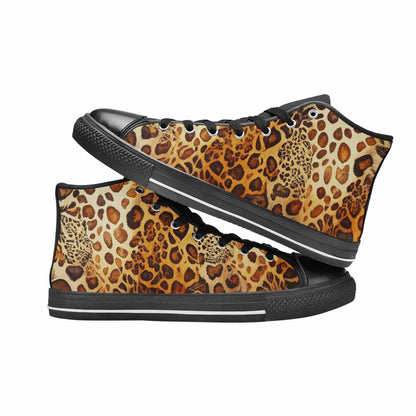 MEN'S Animal Print High Top Canvas Cottagecore Custom Sneakers