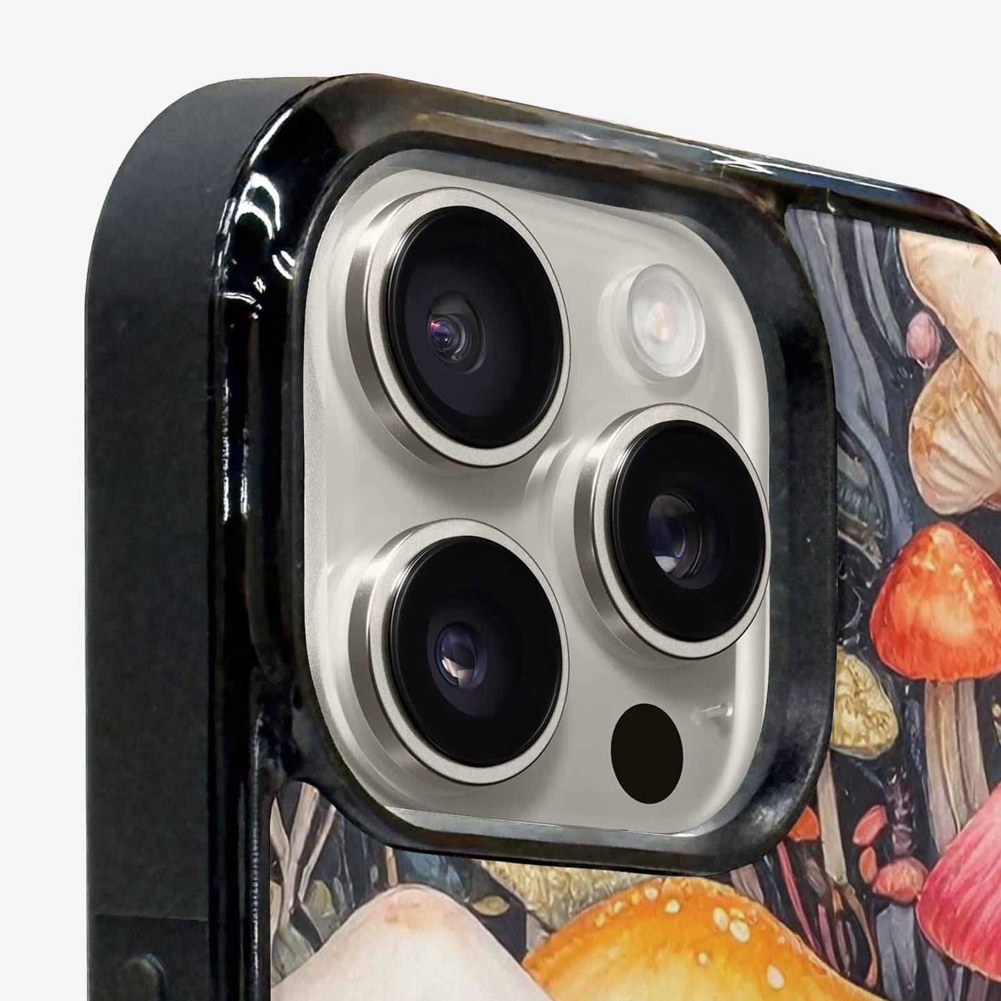 iPhone 15 Pro Max Case — Mushrooms Pattern Hundreds Of, Custom Printed Phone Case