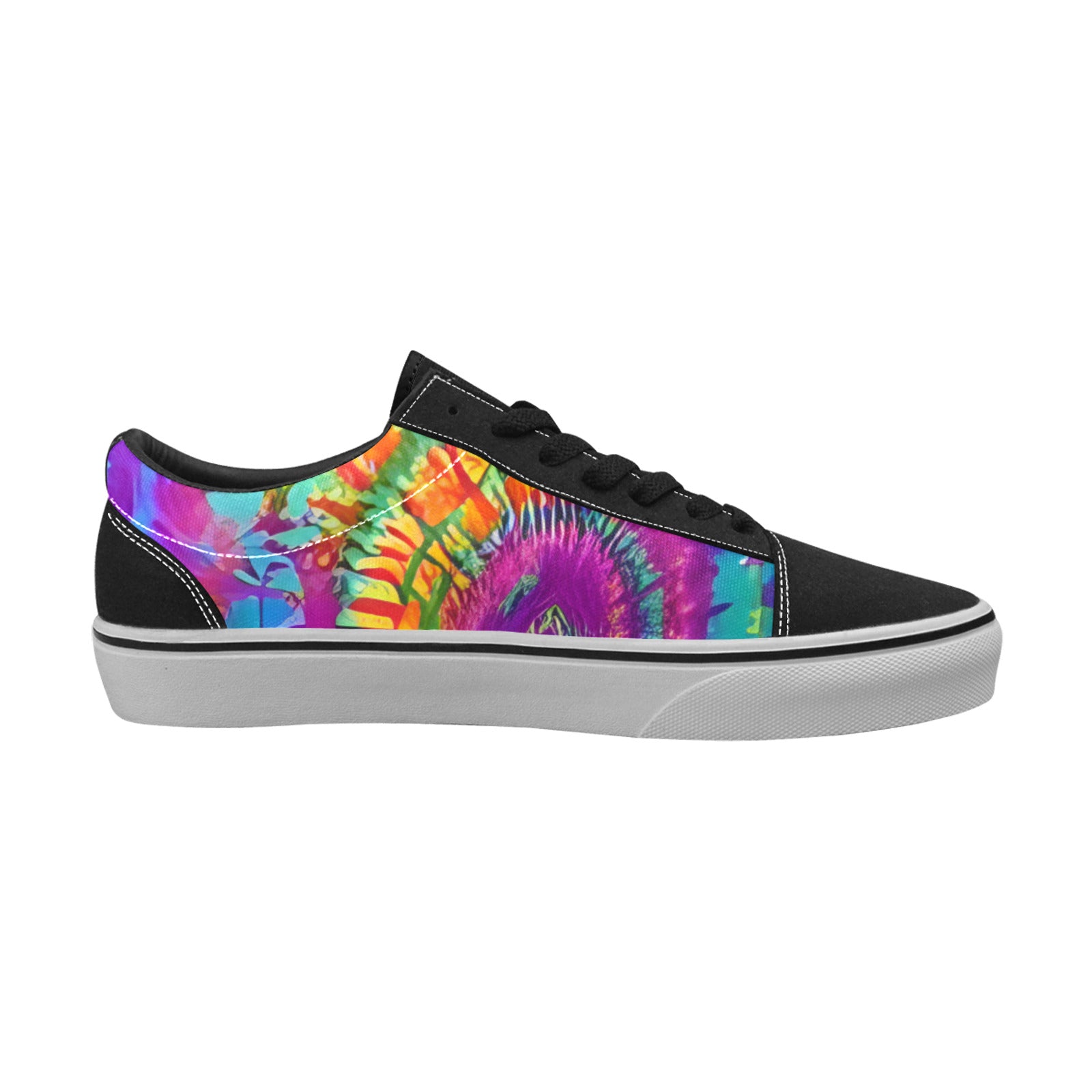 WOMEN'S Tie Dye Art Low Top Skateboarding Y2K Custom Shoes