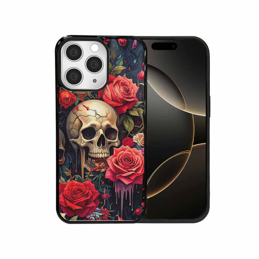 iPhone 15 Pro Max Case — Skulls And Rosesmelting Skulls A Agl, Original Design Phone Case