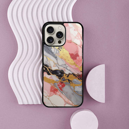iPhone 16 Pro Max Case — Marble Vein Marble Veins Pattern Hundreds, Custom Designed Case Cover