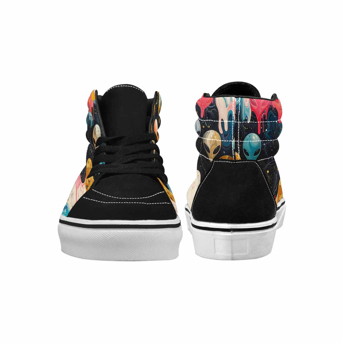 MEN'S Aliens  Marble Aliens High Top Canvas Dreamlike Shoes