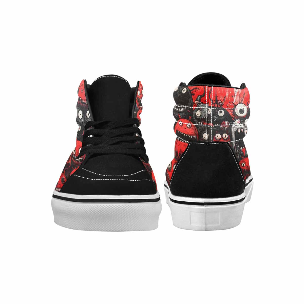 MEN'S Monsters (general) High Top Canvas Vibrant Chaos Sneakers