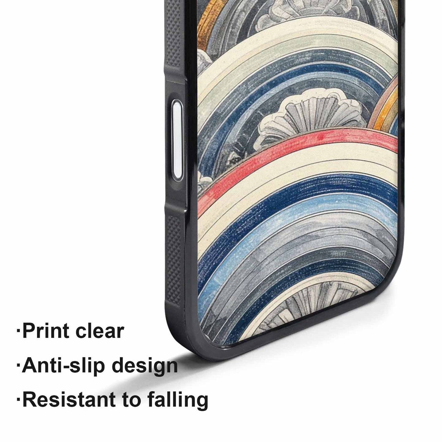 iPhone 17 Pro Max Case — Hand Drawn Damask Original Art, Custom Phone Case