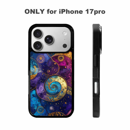 iPhone 17 Pro Case — Steampunk Galaxy Art Seamless Pattern Galaxy, Custom Art Phone Cover
