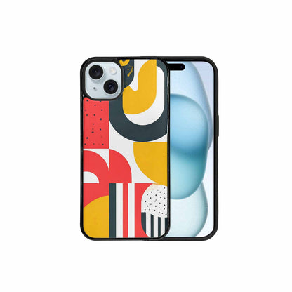 iPhone 15 Plus Case — 1990s Memphis Art Pattern, Custom Designed Case Cover