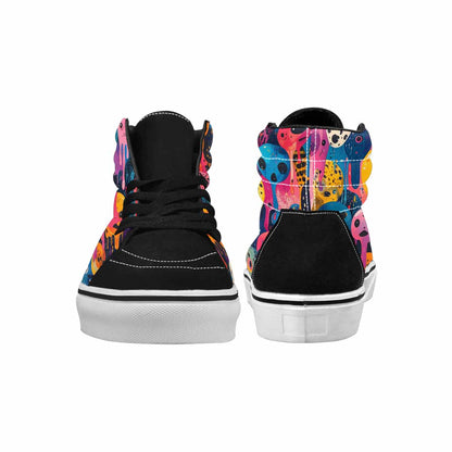 MEN'S Melting Aliens High Top Canvas Aesthetic Custom Shoes