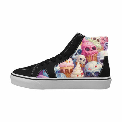 MEN'S Ice Cream Monsters  High Top Canvas Melting Art Sneakers