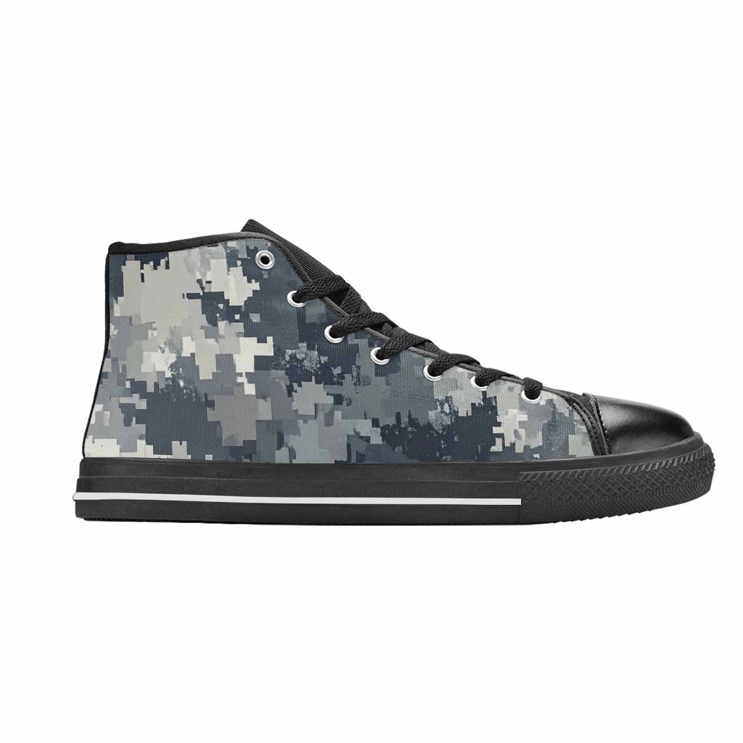 MEN'S Military Camouflage Blotch High Top Canvas Surreal Shoes