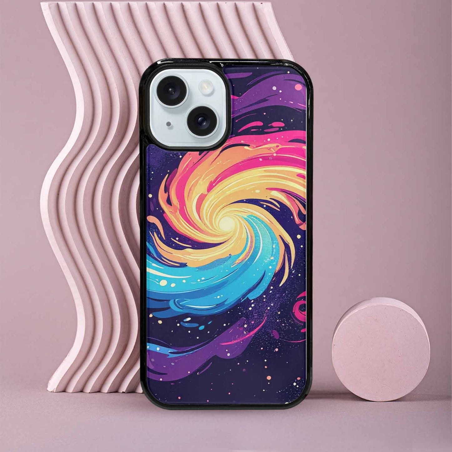 iPhone 15 Case — Love Wins Galaxy Seamless Pattern Vibrant, Custom Designed Case Cover