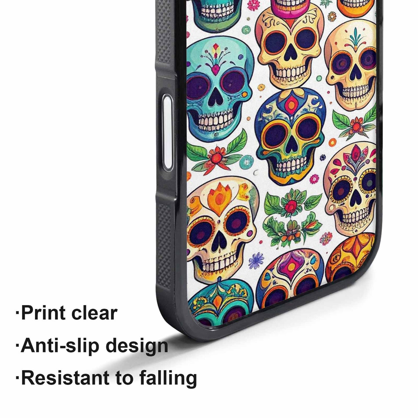 iPhone 17 Pro Max Case — Vibrant Skull Seamless Gothic Skulls, Custom Print Case Cover