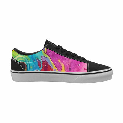 WOMEN'S Aliens  Tie Dye Lace-Up Canvas Surreal Custom Shoes