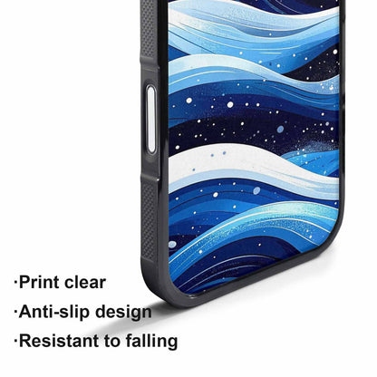 iPhone 17 Pro Max Case — Glossy Winter Wave Cartoon Cute, Original Design Phone Case