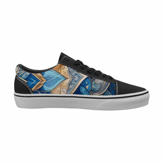 MEN'S Mandala Canvas Lace-Up Neon Fantasy Sneakers
