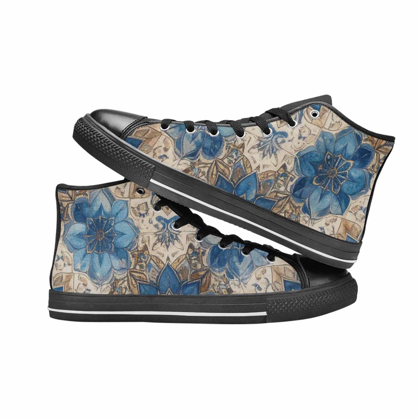 WOMEN'S Mandala High Top Canvas Surreal Custom Shoes