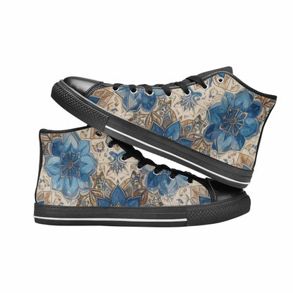 WOMEN'S Mandala High Top Canvas Surreal Custom Shoes