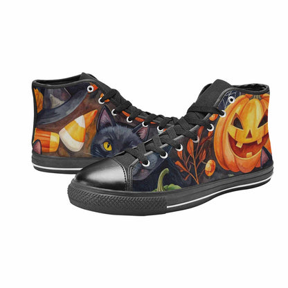 MEN'S Halloween High Top Canvas Grunge Sneakers