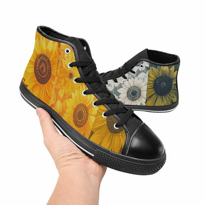 MEN'S Blend Melt Them High Top Canvas Wallpaper Art Custom Shoes