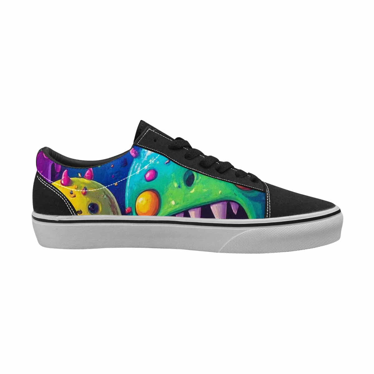WOMEN'S Ice Cream Monsters  Lace-Up Canvas Dreamcore Custom Shoes