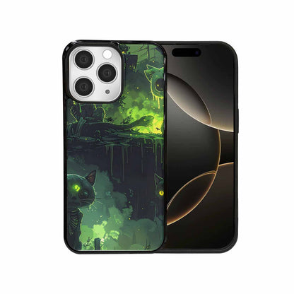 iPhone 15 Pro Max Case — Toxic Melting Skeleton Cats Small Toxic, Customized Protective Case