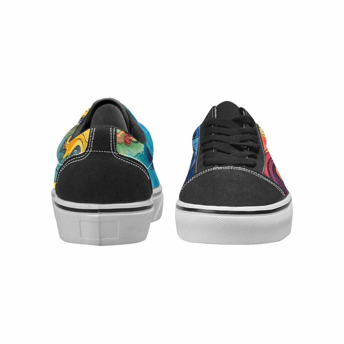 WOMEN'S Tie Lace-Up Canvas Vivid Custom Sneakers