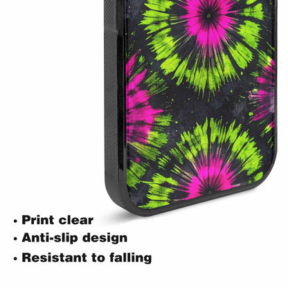 iPhone 15 Plus Case — Acid Wash Tie Dye Neon Custom, Custom Art Phone Cover