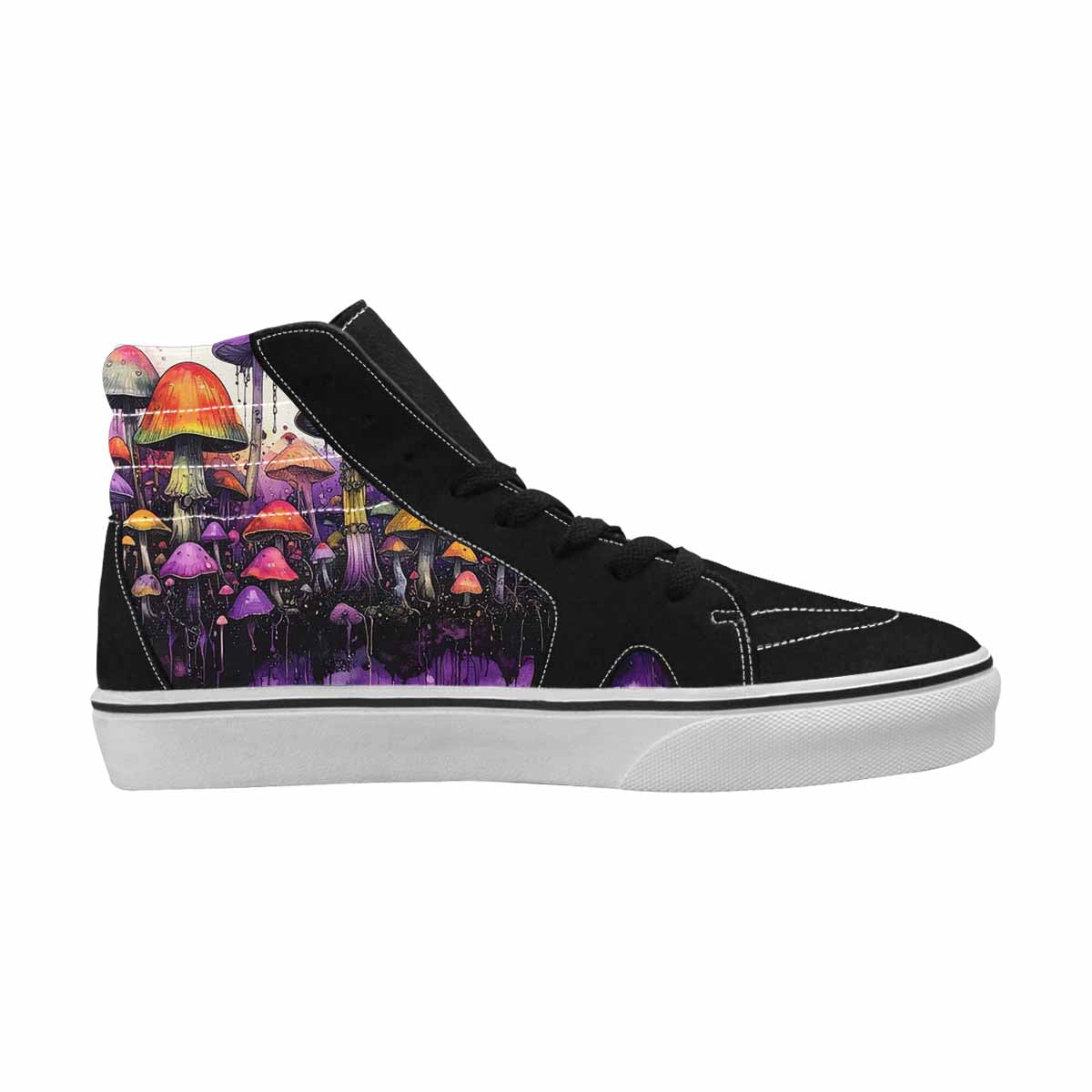 MEN'S Rainbow Drip Mushrooms High Top Canvas Dreamcore Shoes