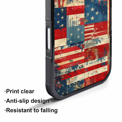 iPhone 17 Pro Max Case — Small American Flag Stars Galaxy Space, Custom Art Phone Cover