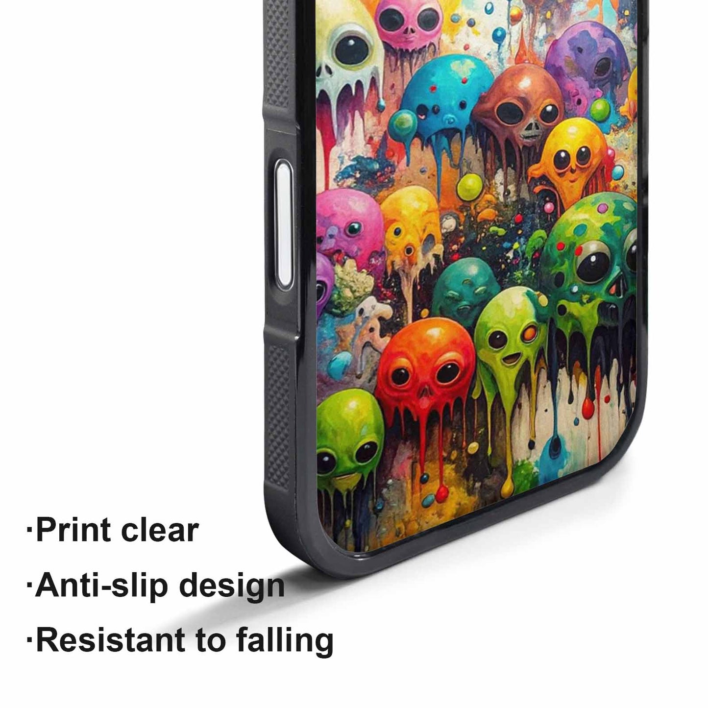iPhone 17 Pro Case — Aliens Camomelting Aliens Patt Tuu Alien, Custom Phone Case