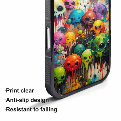 iPhone 17 Pro Case — Aliens Camomelting Aliens Patt Tuu Alien, Custom Phone Case