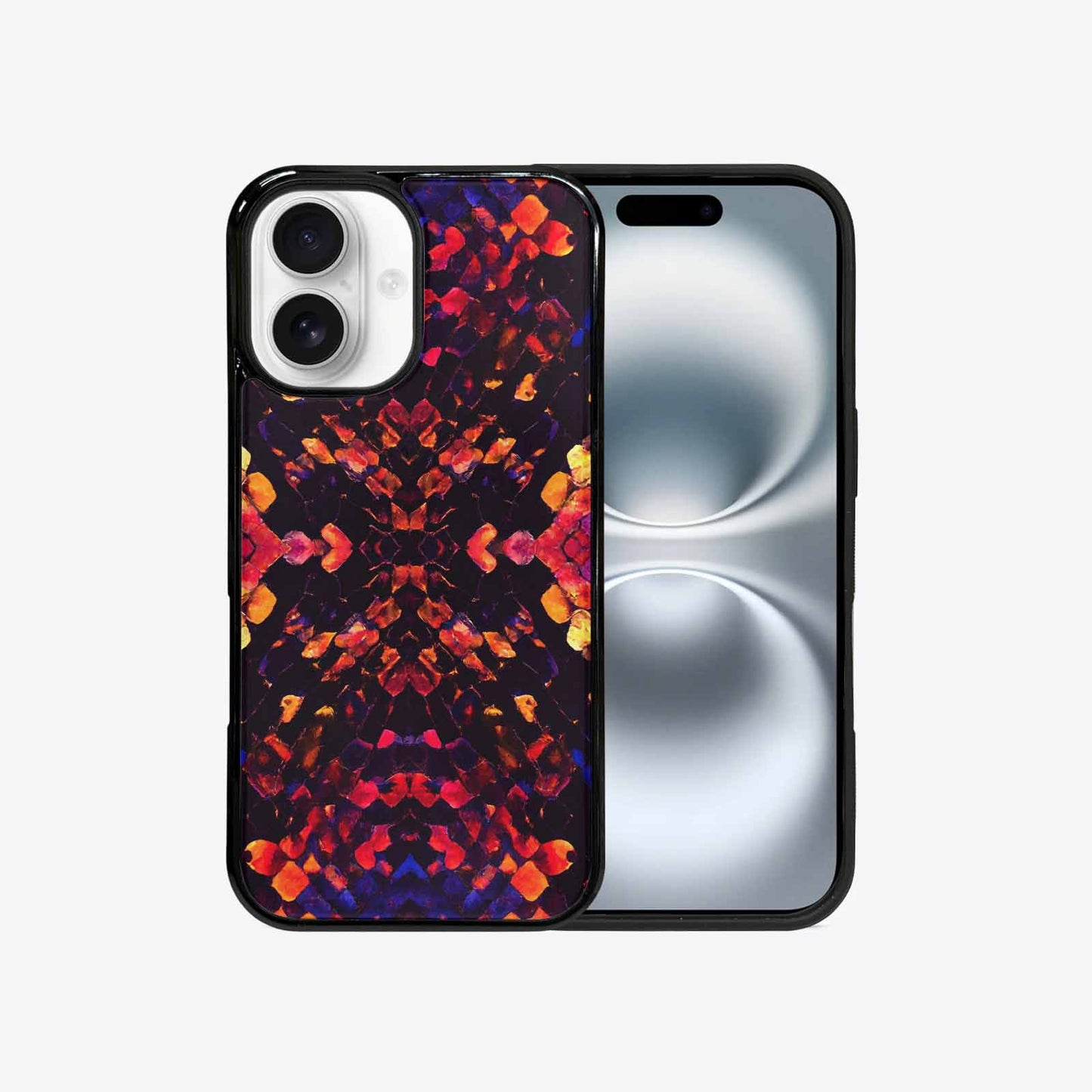 iPhone 16 Case — Dark Snake Print, Custom Printed Phone Case
