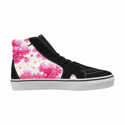 MEN'S Cherry Blossom Branch Cherry High Top Canvas Melting Art Custom Sneakers