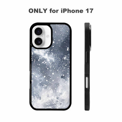 iPhone 17 Case — Galaxy Art Silver White Galaxy Space, Original Design Phone Case