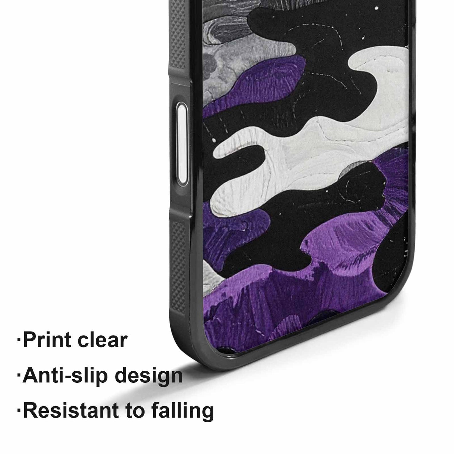 iPhone 17 Case — Vivid Camo Asexual Camo, Custom Phone Case