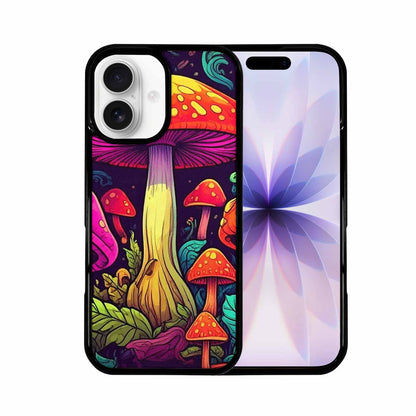 iPhone 17 Case — Psychedelic Mushroom Cartoon Pattern Cartoon Cute, Custom Printed Phone Case