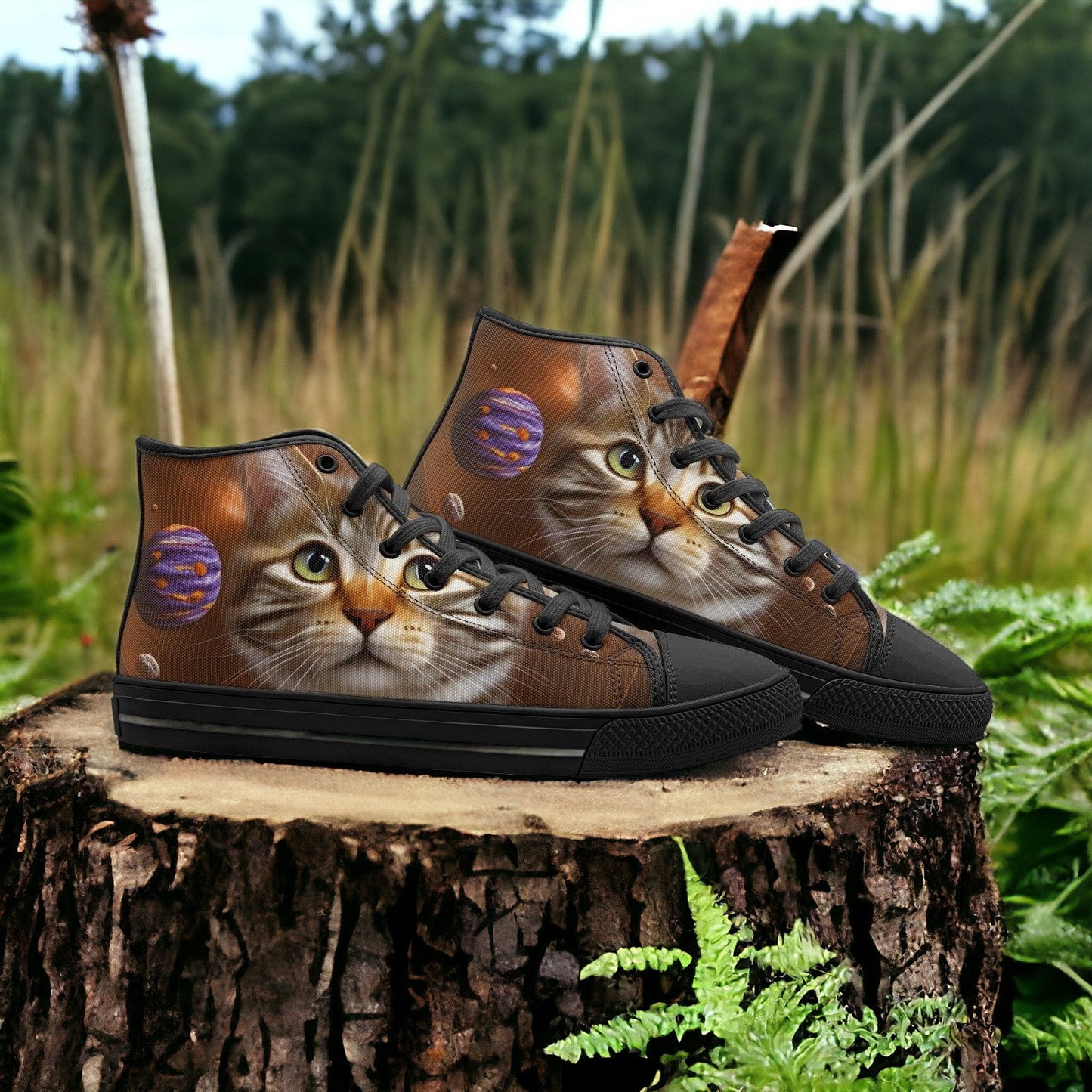 Koi Navy Indigo Vivid Bold Art - Freaky Shoes | Custom Art Sneakers
