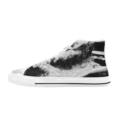 WOMEN'S Cc Acid Bath Drip High Top Canvas Aesthetic Custom Shoes