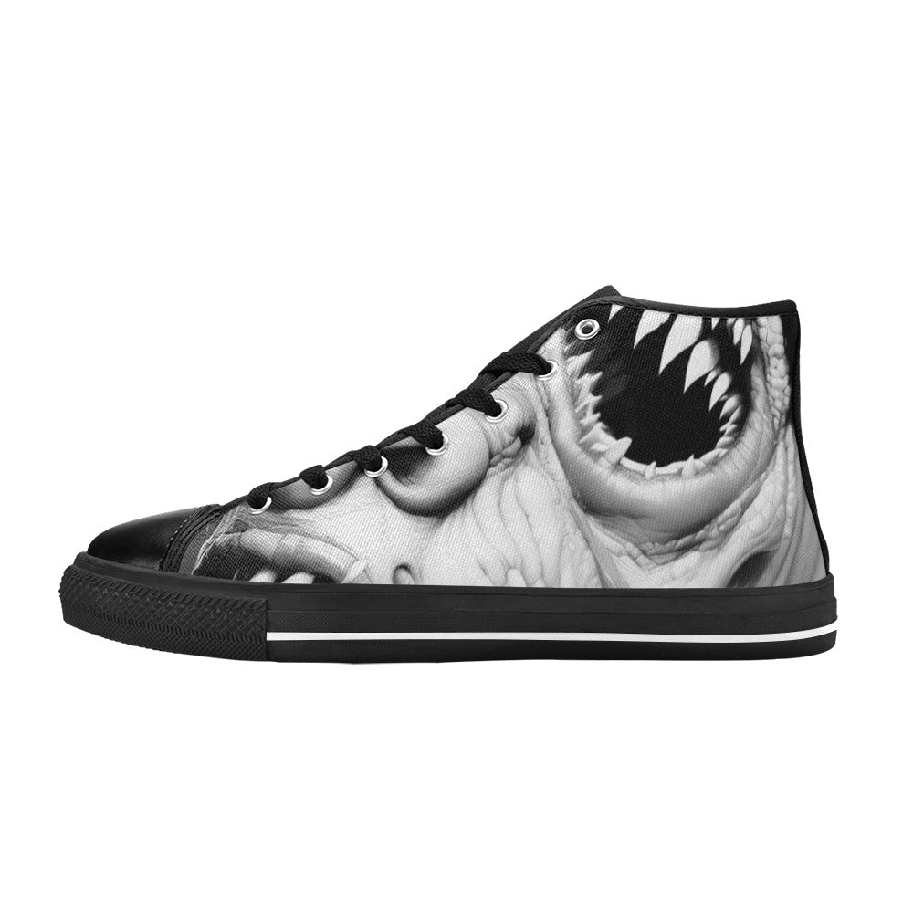 WOMEN'S Cc Twisted Faces 2 High Top Canvas Cottagecore Custom Sneakers