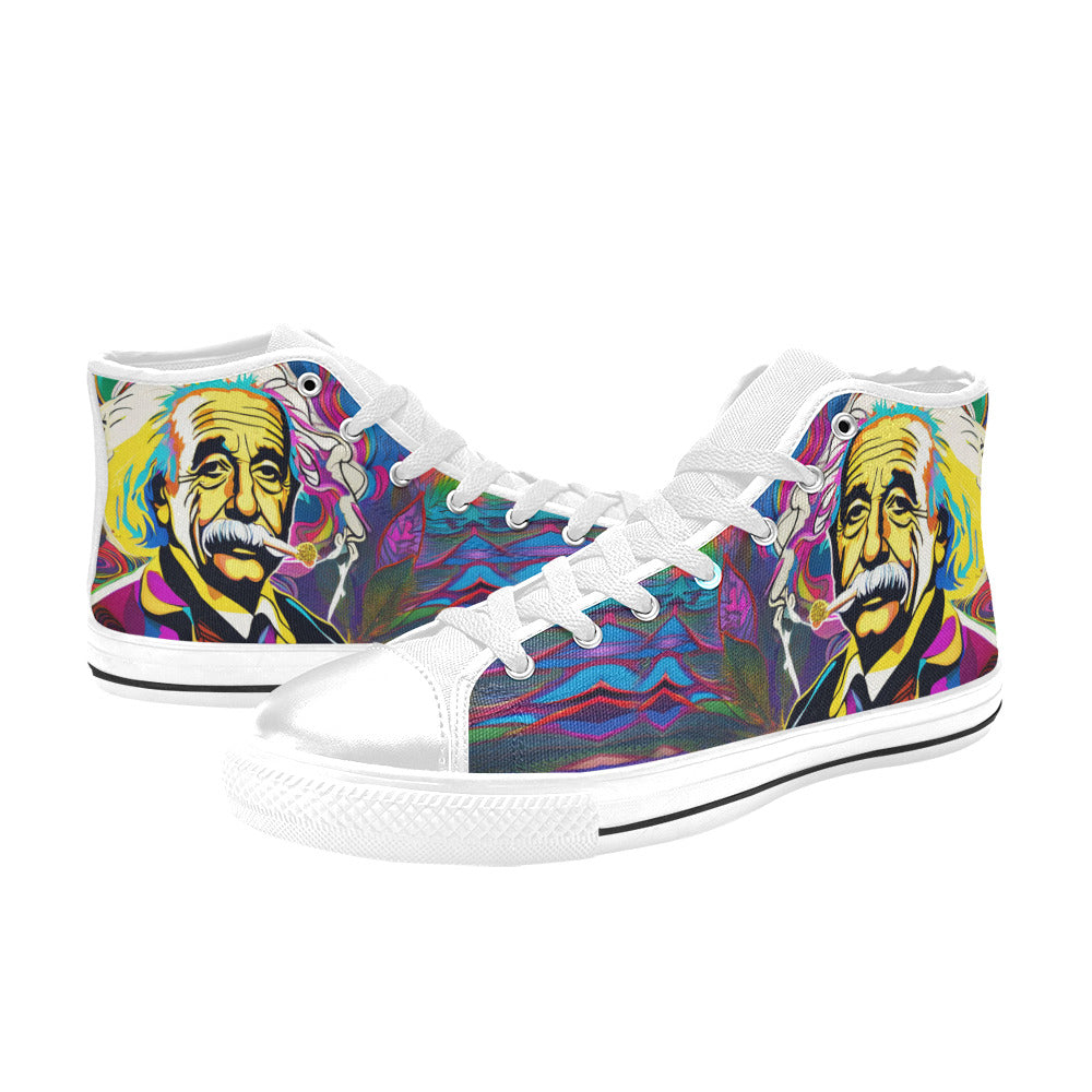 MEN'S 420 Albert Men’S High Top Canvas Neon Fantasy Custom Shoes