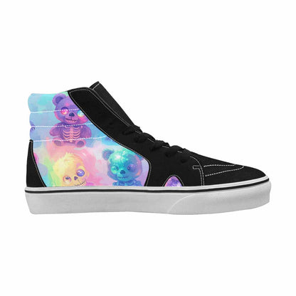 MEN'S Skulls High Top Canvas Statement Dreamcore All Over Print Shoes