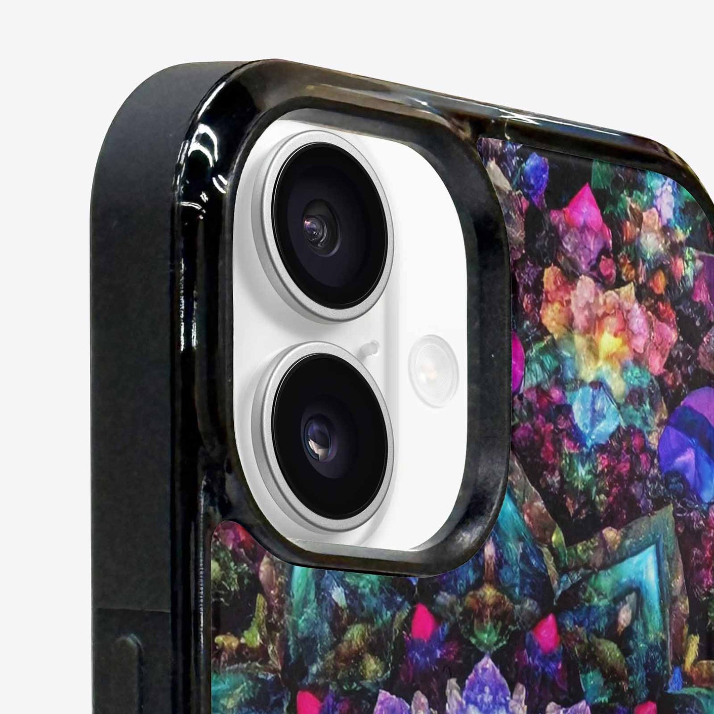 iPhone 16 Plus Case — Crystal Mandala Art Seamless Pattern Vibrant, Original Design Phone Case