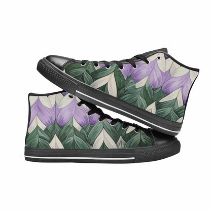 MEN'S Genderqueer Flag Color High Top Canvas Grunge Custom Sneakers