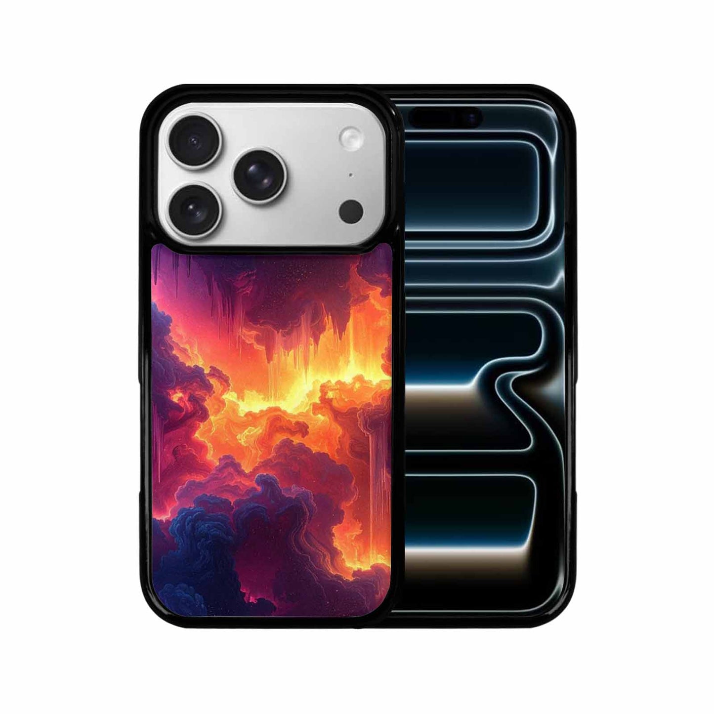 iPhone 17 Pro Case — Seamless Tileable Pattern Of Overlapping Galaxy, Unique Phone Case Design