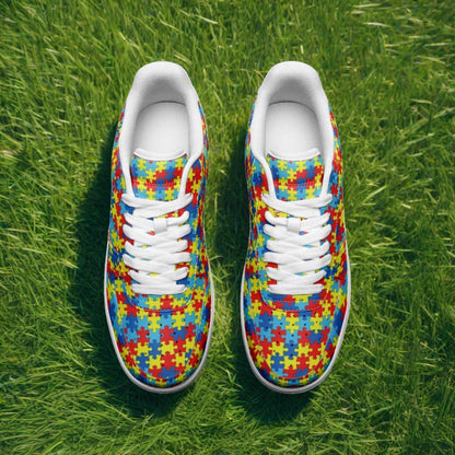 Viking Red Gold Unique Bold Art - Freaky Shoes | Custom Art Sneakers