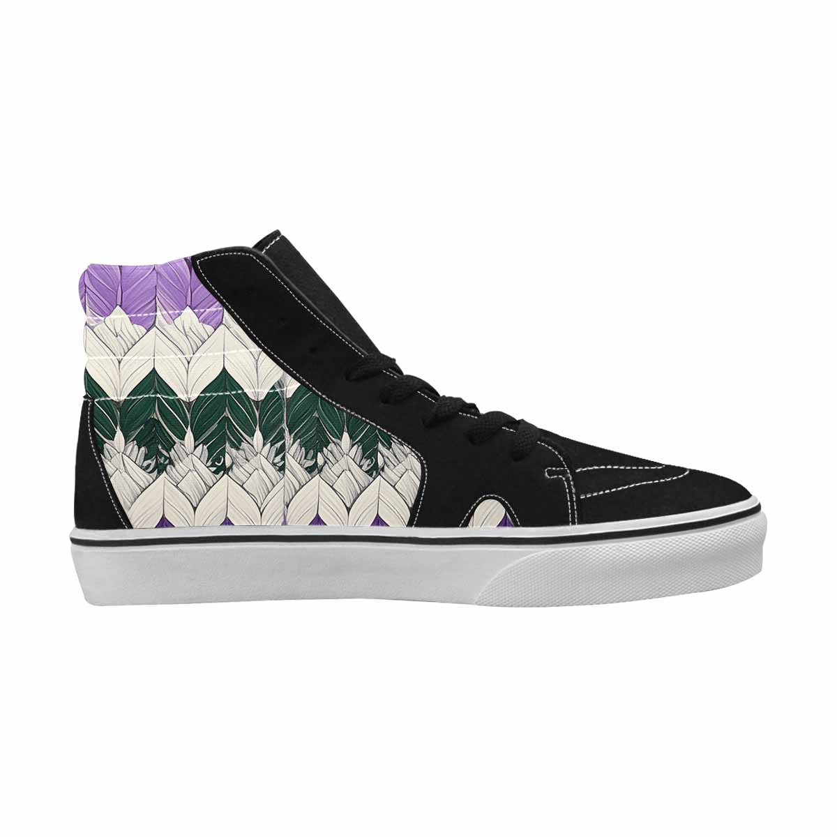WOMEN'S Genderqueer Flag Color High Top Canvas Aesthetic Sneakers