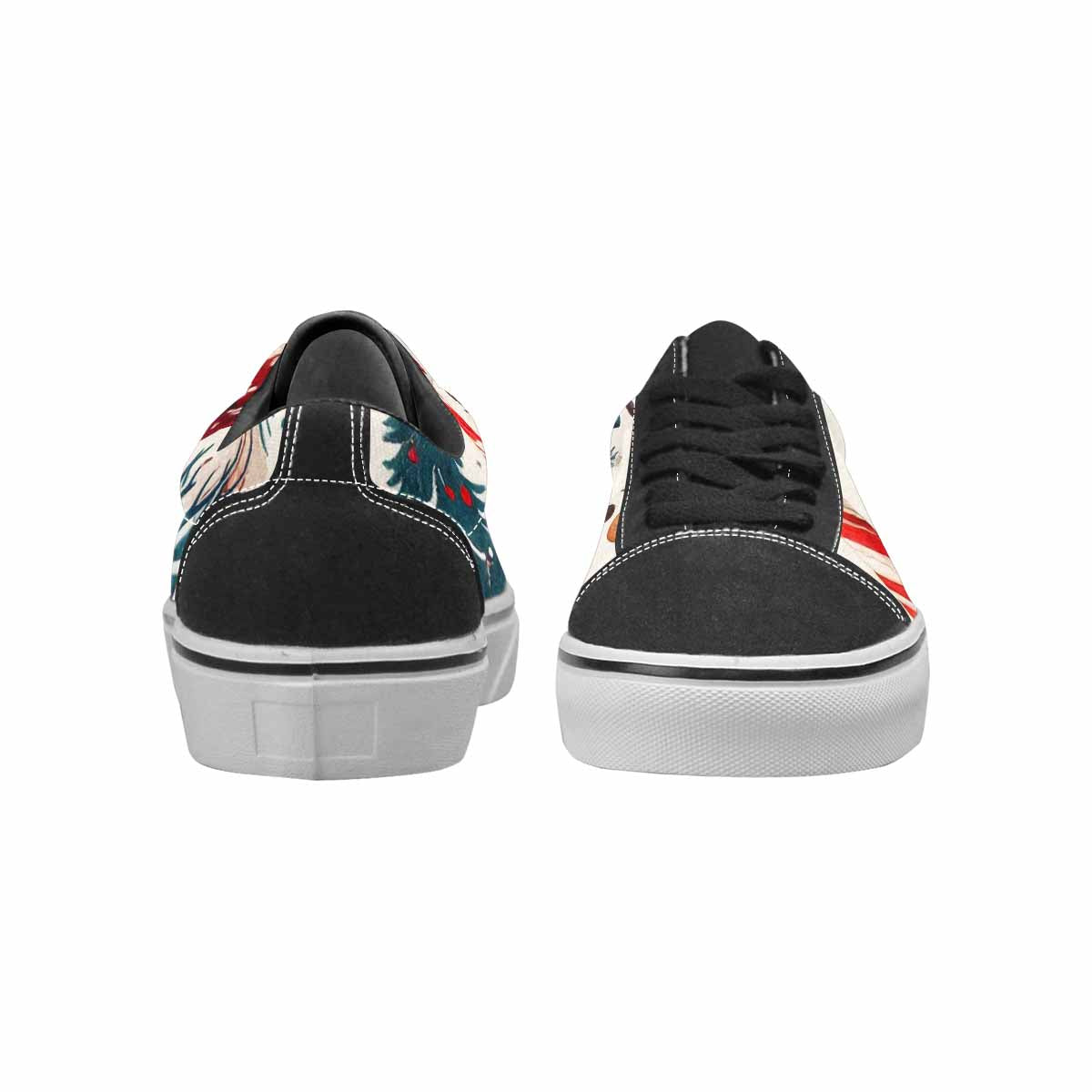 WOMEN'S Christmas Holly Snowflake Canvas Lace-Up Dark Academia Custom Shoes