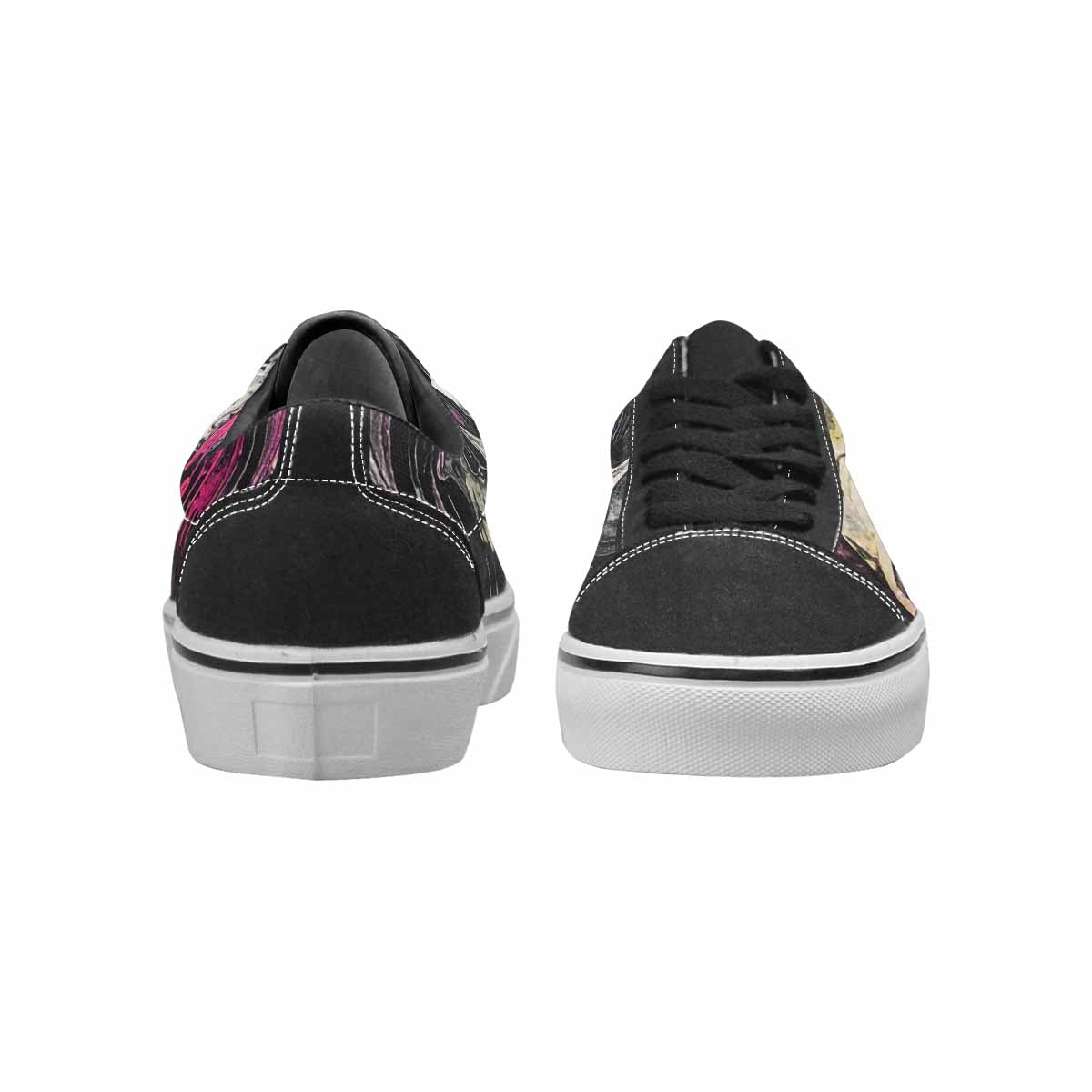 WOMEN'S Rainbow From Skull S Lace-Up Canvas Vivid Sneakers