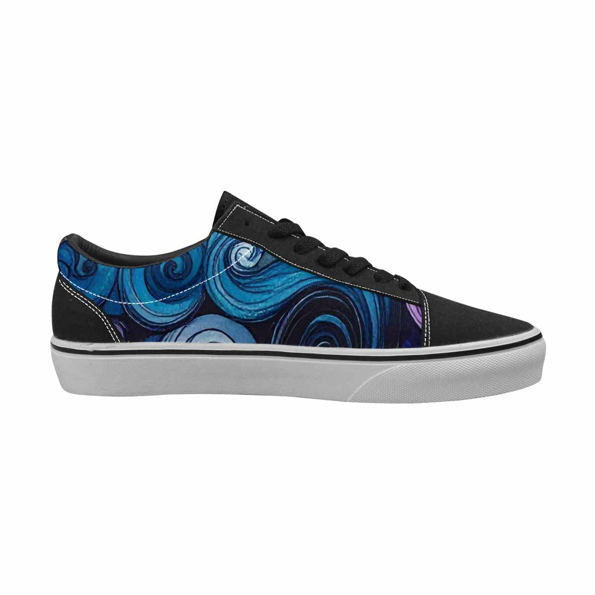 WOMEN'S Tie Lace-Up Canvas Wallpaper Art Sneakers