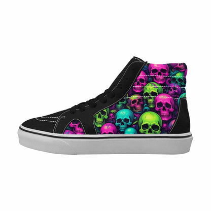 WOMEN'S Skulls - Neon High Top Canvas Y2K Shoes