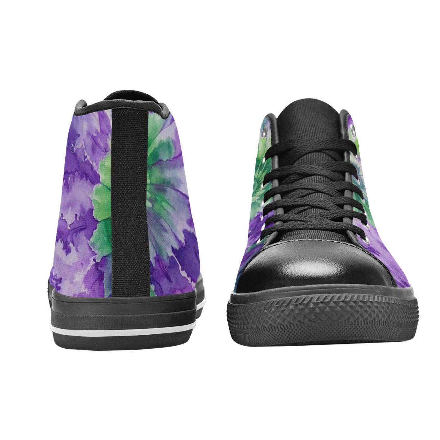 MEN'S Tie Dye - High Top Canvas Aesthetic Custom Sneakers